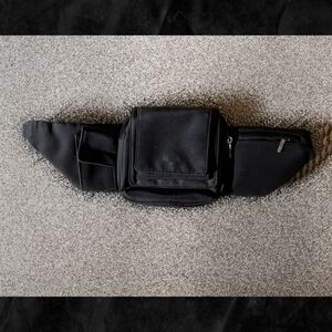 Black Belt Bag with Sleek Design and Durable Fabric